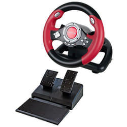 Defender Challenge Mini LE Noir, Rouge USB 2.0 Volant + pédales PC