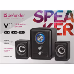 Defender V11 haut-parleur Noir Avec fil 11 W - Vue supplémentaire 4