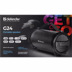 Defender G24 Enceinte portable mono Noir 10 W - Vue supplémentaire 4