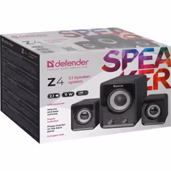 Defender Z4 haut-parleur Noir Avec fil 11 W