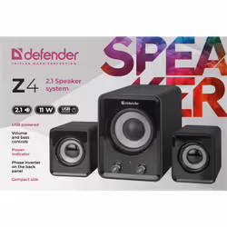 Defender Z4 haut-parleur Noir Avec fil 11 W