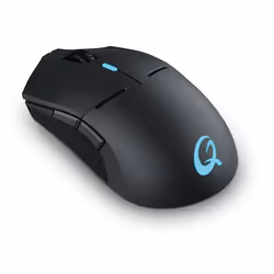 QPAD DX900, Ambidextre, Conception verticale, Optique, RF Wireless + USB Type-C, 16000 DPI, Noir