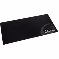 QPAD FX900, Noir, Monochromatique, Tissu, Base antidérapante, Tapis de souris de jeu