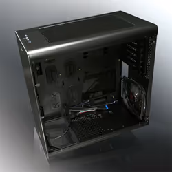 RAIJINTEK Thetis Window Bureau Noir - Vue supplémentaire 4