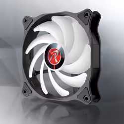 RAIJINTEK 0R40B00191, Ventilateur, 12 cm, 800 tr/min, 1800 tr/min, Noir, Blanc