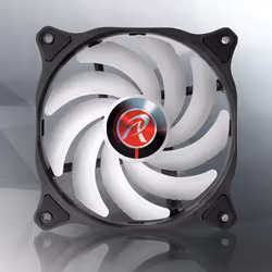 RAIJINTEK 0R40B00191 système de refroidissement d’ordinateur Carte-mère, Processeur Ventilateur 12 cm Noir, Blanc 1 pièce(s)