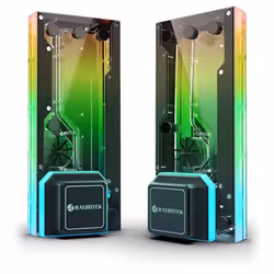 RAIJINTEK ACHERON 240 RBW, Aluminium, polyméthacrylate de méthyle (PMMA), Noir, 4 broches, 1/4", SATA, 21,7 bar