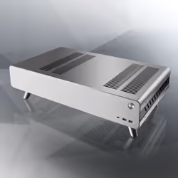 RAIJINTEK PAN SLIM, Bureau, PC, Argent, Mini-ITX, Aluminium, Acier, 8,5 cm