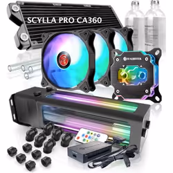 RAIJINTEK SCYLLA PRO CA360, Kit de refroidissement du liquide, 75 cfm, Multicolore