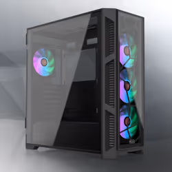 RAIJINTEK PONOS Ultra, Midi Tower, PC, Noir, ATX, EATX, micro ATX, Mini-ITX, SPCC, Verre trempé, Jouer