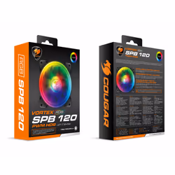 COUGAR Gaming VORTEX RGB SPB 120 Cooling Fan Boitier PC Refroidisseur 12 cm Noir - Vue supplémentaire 7