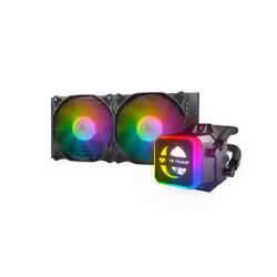 COUGAR Gaming Helor 240, Refroidisseur de liquide tout-en-un, 78,4 cfm, Noir