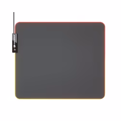 COUGAR Gaming NEON, Noir, Monochromatique, Tissu, Caoutchouc, différent, Base antidérapante, Tapis de souris de jeu