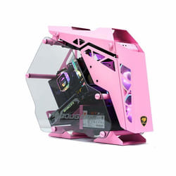 Boitier PC Gaming - Cougar Gaming - CONQUER PINK - Aluminium - Rose - Refroidissement dair - Pour cartes graphiques longues