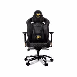 COUGAR Gaming TITAN PRO, Siège de jeu sur PC, 160 kg, Siège rembourré, Dossier rembourré, Noir, Aluminium