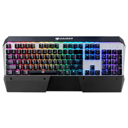 COUGAR Gaming Attack X3 RGB clavier USB QWERTZ Allemand Noir, Argent
