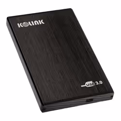 Kolink HDSU2U3, Boîtier disque dur/SSD, 2.5", Série ATA II, 5 Gbit/s, Connectivité USB, Noir