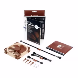 Noctua NOC-NF-F12-PWM Boitier PC Ventilateur 12 cm Beige, Marron 1 pièce(s) - Vue supplémentaire 5