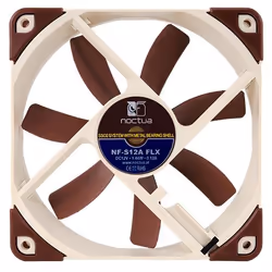 Noctua NF-S12A FLX Boitier PC Ventilateur 12 cm Beige, Marron - Vue supplémentaire 4