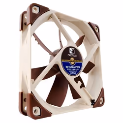 Noctua NF-S12A PWM système de refroidissement d’ordinateur Boitier PC Ventilateur 12 cm Beige, Marron