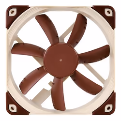 Noctua NF-S12A PWM système de refroidissement d’ordinateur Boitier PC Ventilateur 12 cm Beige, Marron