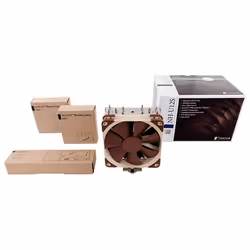 Noctua NH-U12S système de refroidissement d'ordinateur Processeur Refroidisseur 12 cm Marron, Acier inoxydable - Vue supplémentaire 4