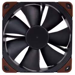 Noctua NF-F12 IndustrialIPPC-2000, Ventilateur, 12 cm, 2000 tr/min, 29,7 dB, 121,8 m³/h, Noir, Marron
