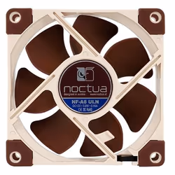 Noctua NF-A8 ULN système de refroidissement d'ordinateur Boitier PC Ventilateur 8 cm Beige, Marron - Vue supplémentaire 4