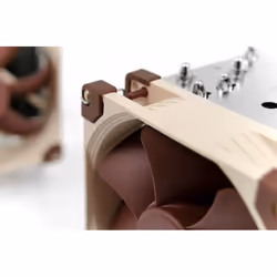 Noctua NH-U9S système de refroidissement d'ordinateur Processeur Refroidisseur 9,2 cm Marron, Métallique - Vue supplémentaire 6