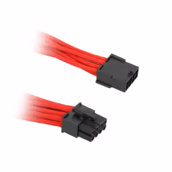 BitFenix 8 Pin PCIe, 45cm, 0,45 m, PCI-E (8-pin), PCI-E (8-pin), Mâle, Femelle, Noir, Rouge