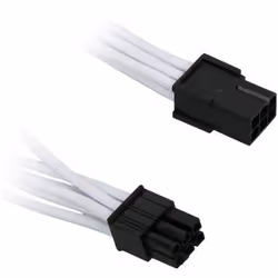 BitFenix 6 Pin PCIe, 45cm, 0,45 m, PCI-E (6-pin), PCI-E (6-pin), Mâle, Femelle, Noir, Blanc
