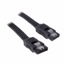 BitFenix SATA 6Gb/s, 0.3m, 0,3 m, SATA III, Mâle/Mâle, Noir, Droit, Droit