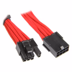 BitFenix PCI-E (6+2 pin) - PCI-E (6+2 pin), 0.45m, 0,45 m, PCI-E (6+2 pin), PCI-E(6+2 pin), Mâle, Femelle, Rouge