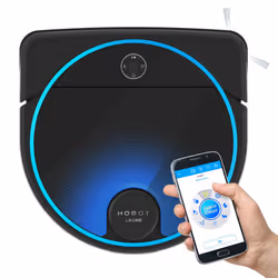 Hobot LEGEE 7, Sans sac, Noir, 63 dB, 0,5 L, Gyroscope, Android, iOS