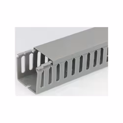 Largeur = 40 mm Profondeur = 60mm Goulotte/Type de chaîne = Support de câble pour armoire Couleur = Gris Matériau = PVC Longu ...