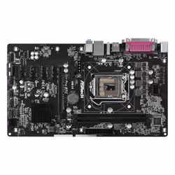 Asrock H81 PRO BTC R2.0, Intel, LGA 1150 (Emplacement H3), Intel® Celeron®, Intel® Pentium®, i3-4xxx, i5-4xxx, i7-4xxx, DDR3- ...