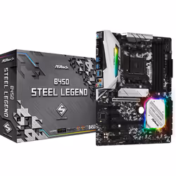 Asrock B450 Steel Legend, AMD, Emplacement AM4, AMD A, Emplacement AM4, DDR4-SDRAM, 128 Go