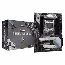 Asrock X299 Steel Legend, Intel, LGA 2066 (Socket R4), Intel® Core™ X-series, DDR4-SDRAM, 256 Go, DIMM