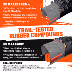 Pneu souple Maxxis Minion DHR II E50 - 27.5x2.40 WT - 3C Terra / Tubeless Ready / DH