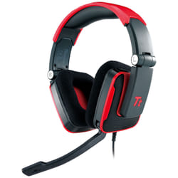 Tt eSPORTS Shock Casque Avec fil Arceau Jouer Noir, Rouge