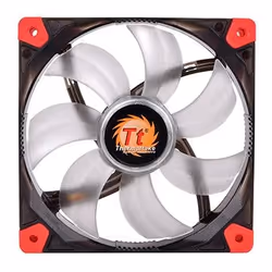 Thermaltake Luna 12 LED Blue, Ventilateur, 12 cm, 1200 tr/min, 20,7 dB, 50,44 cfm, Noir, Translucide