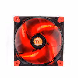 Thermaltake Luna 12 LED Re, Ventilateur, 12 cm, 1200 tr/min, 20,7 dB, 50,44 cfm, Noir, Rouge, Transparent