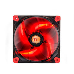 Thermaltake Luna 12 LED Re Boitier PC Ventilateur 12 cm Noir, Rouge, Transparent