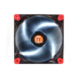 Thermaltake Luna 12 LED White Boitier PC Ventilateur 12 cm Noir, Rouge, Transparent
