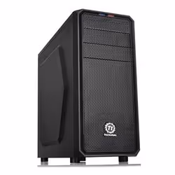 Thermaltake Versa H24, Midi Tower, PC, Noir, ATX, micro ATX, SPCC, maison/bureau