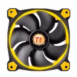 Thermaltake Riing 14, Ventilateur, 14 cm, 1400 tr/min, 28,1 dB, 51,15 cfm, Noir, Jaune