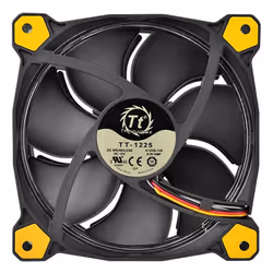 Thermaltake Riing 14 Boitier PC Ventilateur 14 cm Noir, Jaune