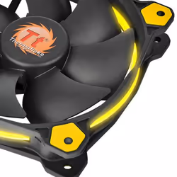 Thermaltake Riing 14 Boitier PC Ventilateur 14 cm Noir, Jaune - Vue supplémentaire 4