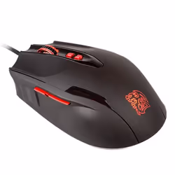 Tt eSPORTS Black FP, Ambidextre, Laser, USB Type-A, 5700 DPI, Noir