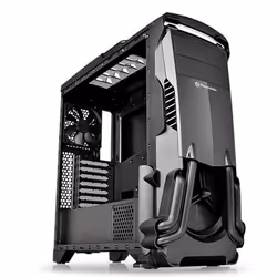 Thermaltake Versa N24, Midi Tower, PC, Noir, ATX, micro ATX, Mini-ITX, SPCC, 15,5 cm